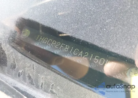 2012 Honda Accord 2.4 Ex-L from USA, damaged, VIN 1HGCP2F81CA215047